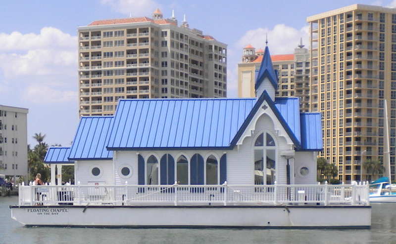 Illustration for article titled These Churches Are Floating on Water